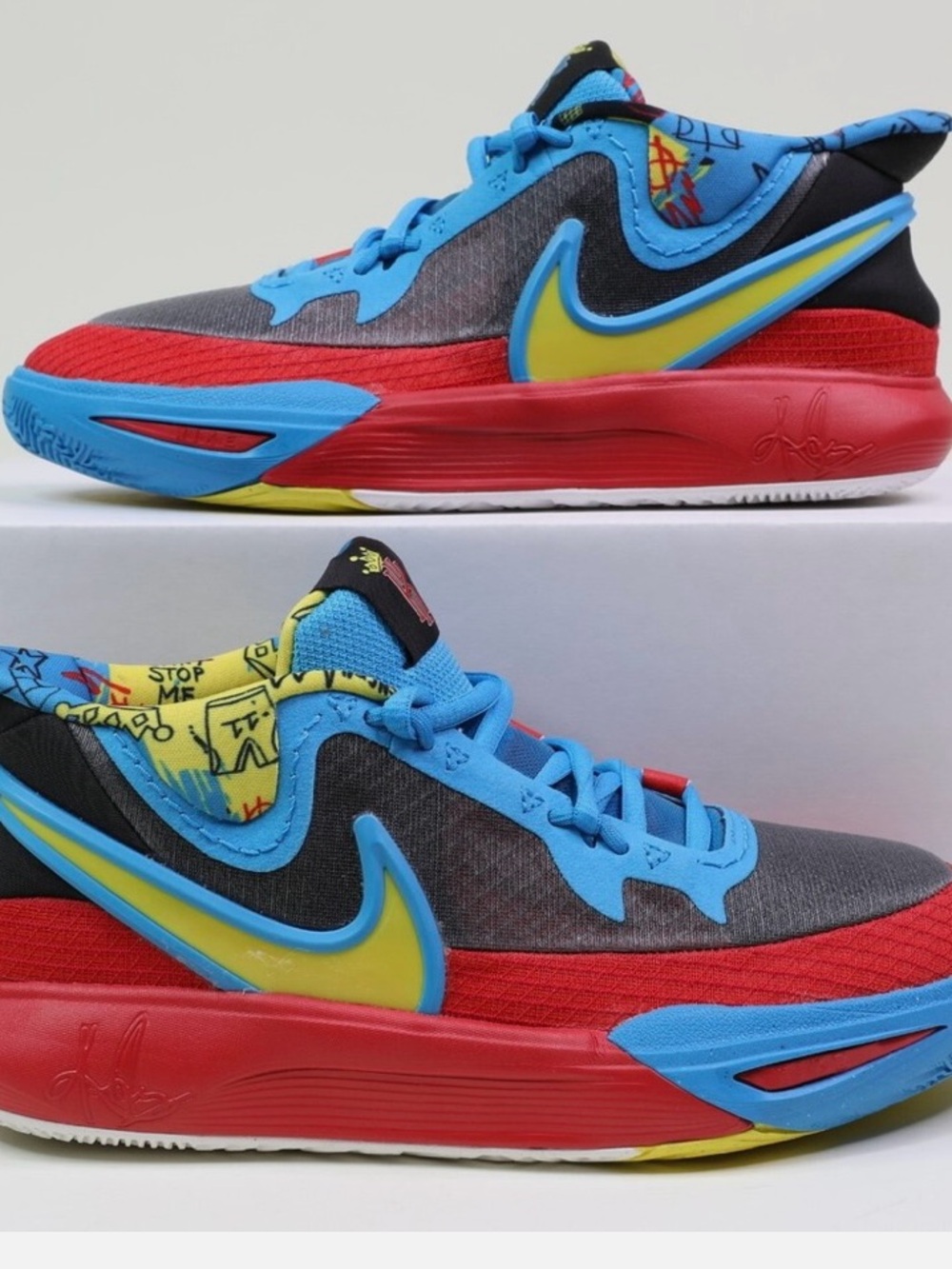 Nike Kids' Blue, Red, and Yellow Sneakers
